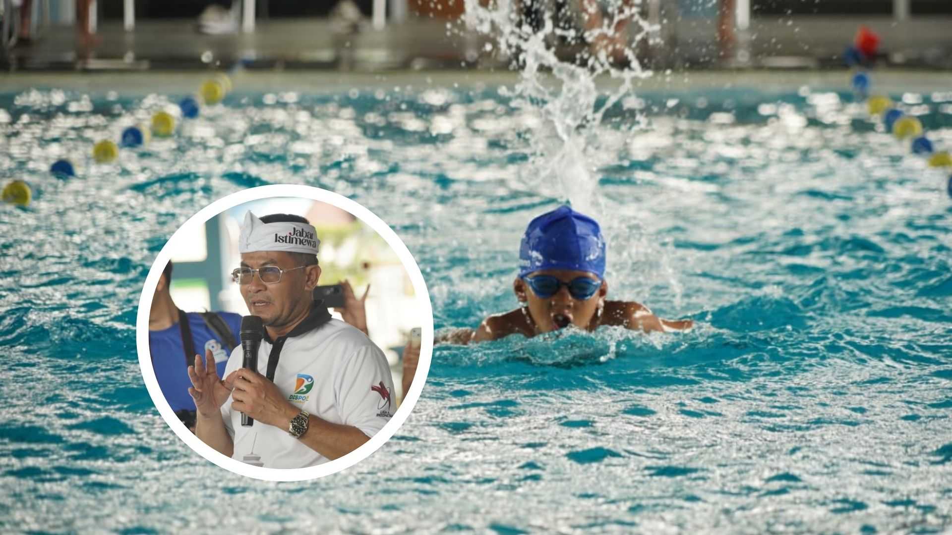 Wagub Jabar Tinjau Kejuaraan Renang di Garut, Janji Fasilitasi Water Heater untuk Kolam Akuatik Talaga Bodas